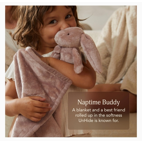 🧸 UnHide Lil' Marsh Beige Bear Everywear Blanket™ Lovey ~ NWT - Picture 8 of 11